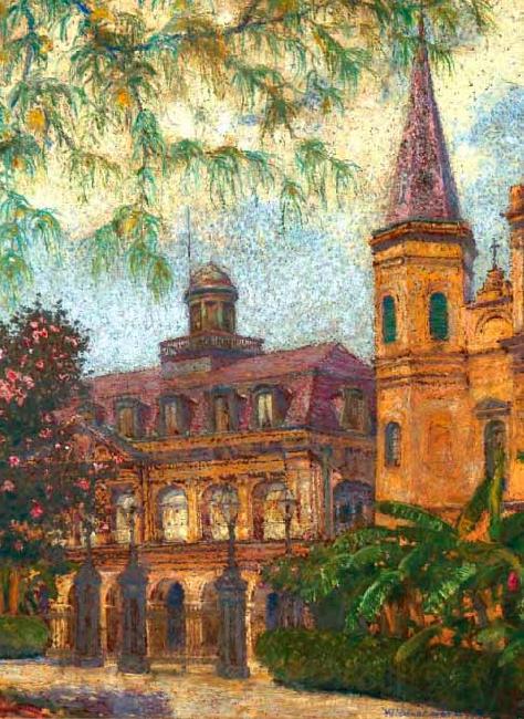 William Woodward Old Cabildo and Gateway to Jackson Square Spain oil painting art